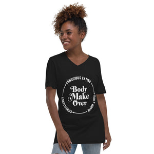 Unisex Short Sleeve V-Neck T-Shirt