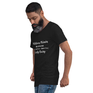 Unisex Short Sleeve V-Neck T-Shirt