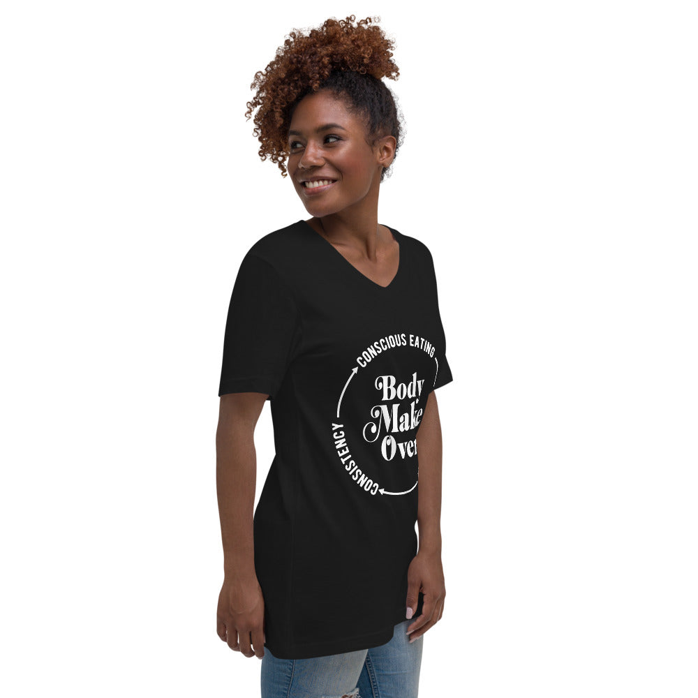 Unisex Short Sleeve V-Neck T-Shirt