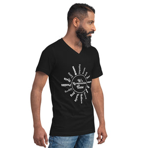 Unisex Short Sleeve V-Neck T-Shirt