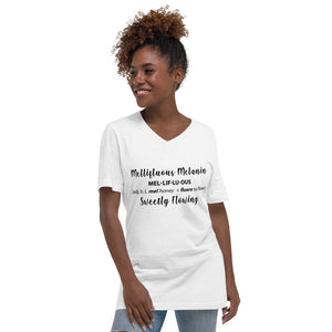 Unisex Short Sleeve V-Neck T-Shirt