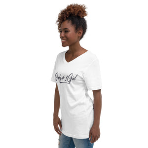 Unisex Short Sleeve V-Neck T-Shirt