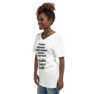 Unisex Short Sleeve V-Neck T-Shirt