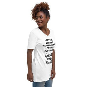 Unisex Short Sleeve V-Neck T-Shirt